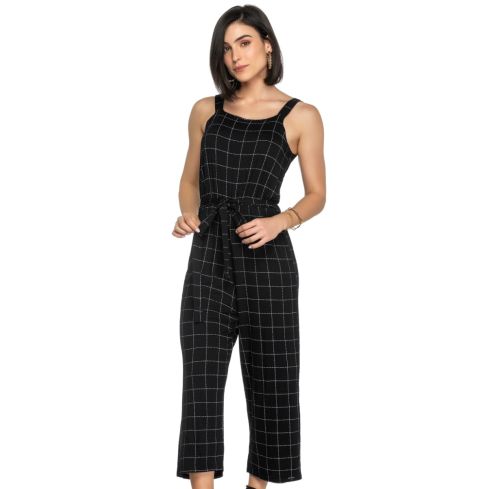 Macacão Feminino Pantacourt Preto