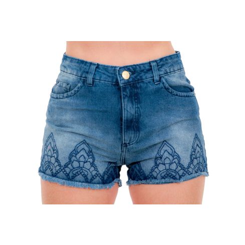 Shorts Jeans Com Elastano